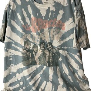 Unisex Vintage-Style The Beatles Tie Dye Band Tee | Junk Food Clothing Size XL